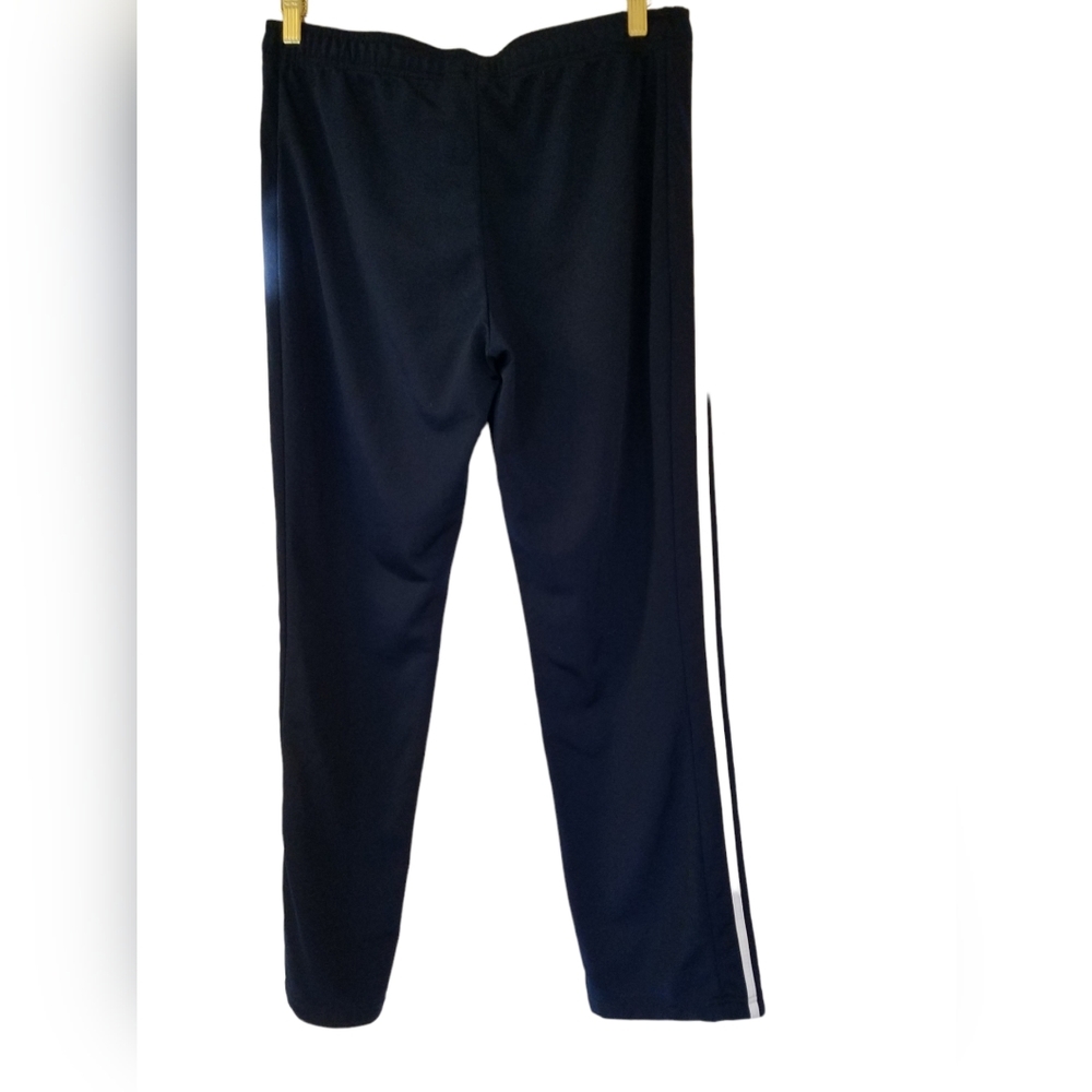 Adidas Men's Tricot Three Stripes Track Pants  Size Large Navy - Picture 3 of 14